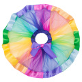 Grace Karin Girls Layered Tiered Rainbow Ribbon Tutu Dance Ballet Skirt 1~9Years CL010494-1